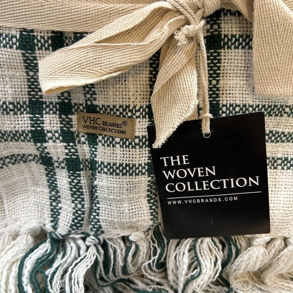 VHC Brands April & Olive Farmhouse Collection Pine Grove Plaid Woven Throw 50X60 - Picture 3 of 6